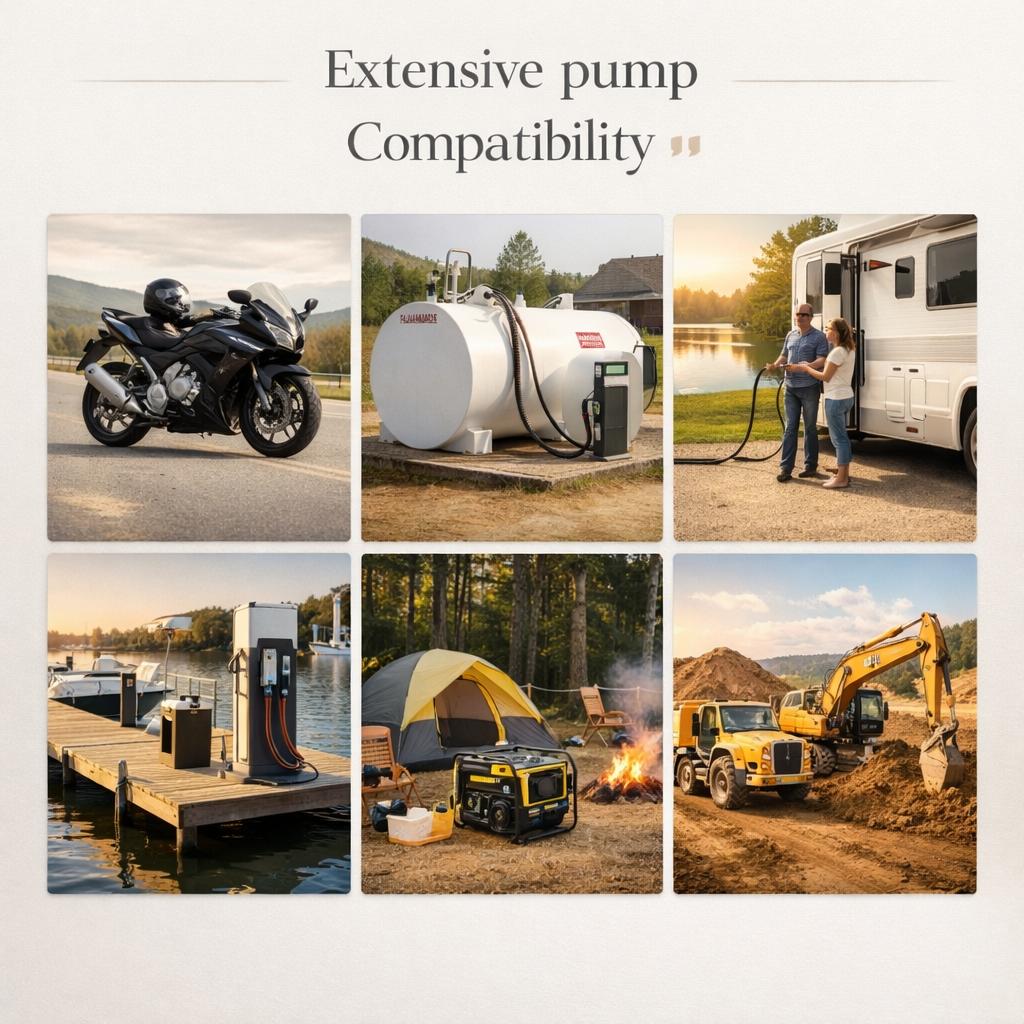 Portable Battery Operated Liquid Transfer Pump, 2.6 GPM Electric Fluid Pump with Flexible Hose & Adjustable Nozzle for Water, Oil, Car Fluid & Household Transfer