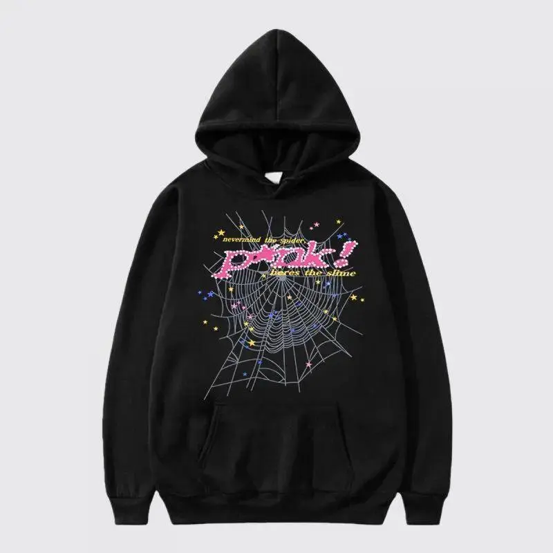 Men's Hip Hop Spider Web Pattern Graphic Alphabet Print Y2k Hoodie men woman print hoodie heavy-duty fashion sweatshirt fall outfit hoodies men Hip Hop Hoodie boyfriend christmas gifts boyfriend christmas gifts clearance deals today gifts for him washed m