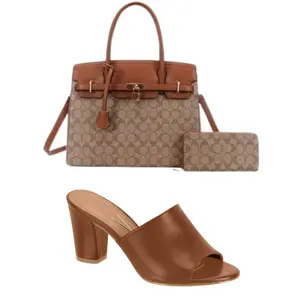 3PC Vizzano Women's Embellished Slingback Flatform Sandals and Hanbag - Crystal-Studded Strappy Flatforms with Adjustable Buckle - Lightweight & Cushioned Summer Shoes