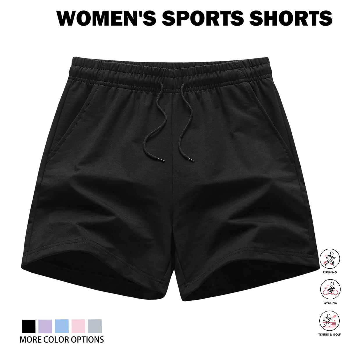 4-piece women's solid-color basic casual home pants, available in , soft and comfortable, trendy colors, basic style, with pocket design, waist drawstring, can be used as home wear, women's nightwear, for summer wear, suitable as a gift for women