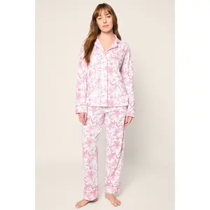 Women's Pima Pajama in Pink Timeless Toile