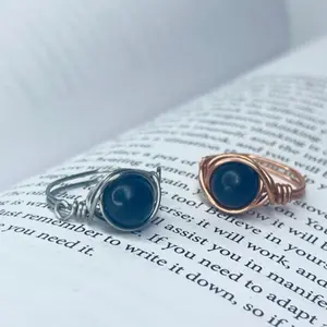 Shungite Genuine Copper or Stainless Steel Ring for EMF Protection, Detox, Grounding, Protection