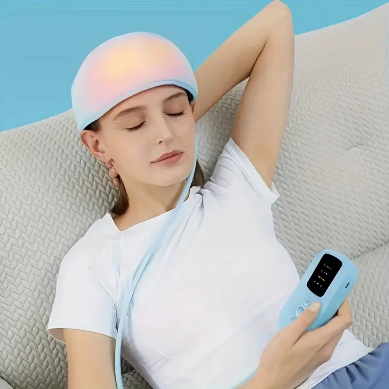 Head Massager Scalp Massage Instrument Artifact Neck Meridian Electric Kneading Hot Compress Multifunctional Household Sleeping Aid Instrument