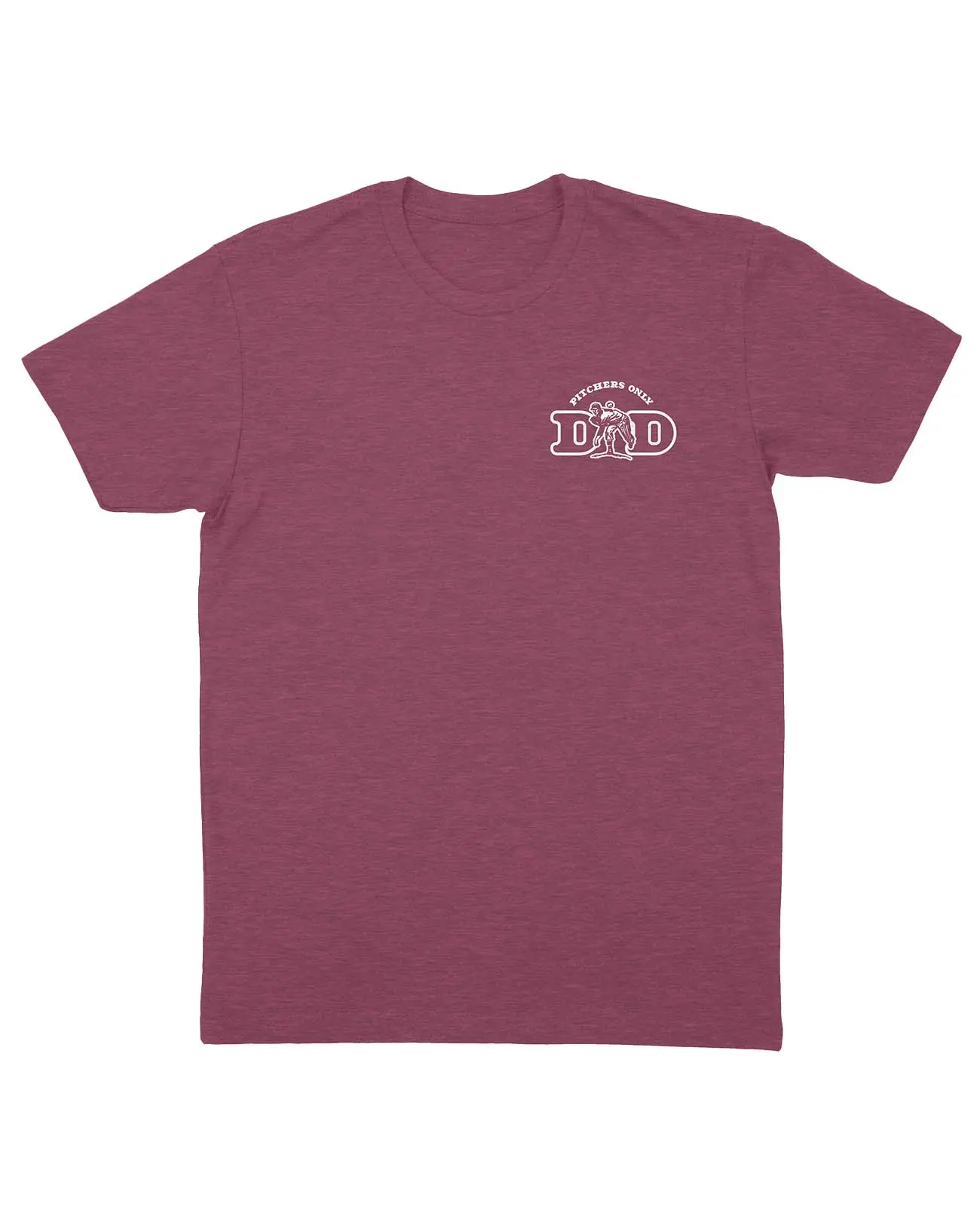 Men's Baseball T-Shirt, Pitchers Only Strikeout King Dad, Cotton Blend, Tagless Comfort