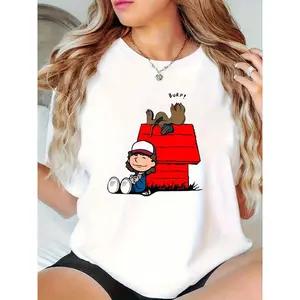 Stranger Things T-Shirt - Dustin & Dart Graphic Tee for Fans, Upside Down Inspired Casual Shirt, TV Show Merchandise and Pop Culture Gift.