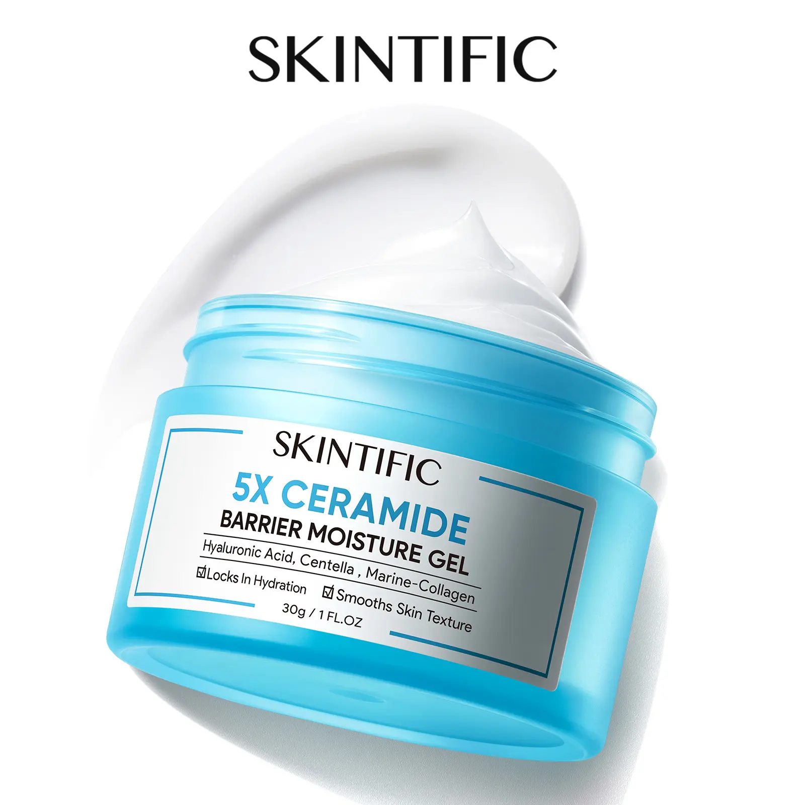 [HOT] SKINTIFIC 5X Ceramide Barrier Repair Moisture Gel - 24H Oil Control Calms Redness & Repairs Skin Barrier
