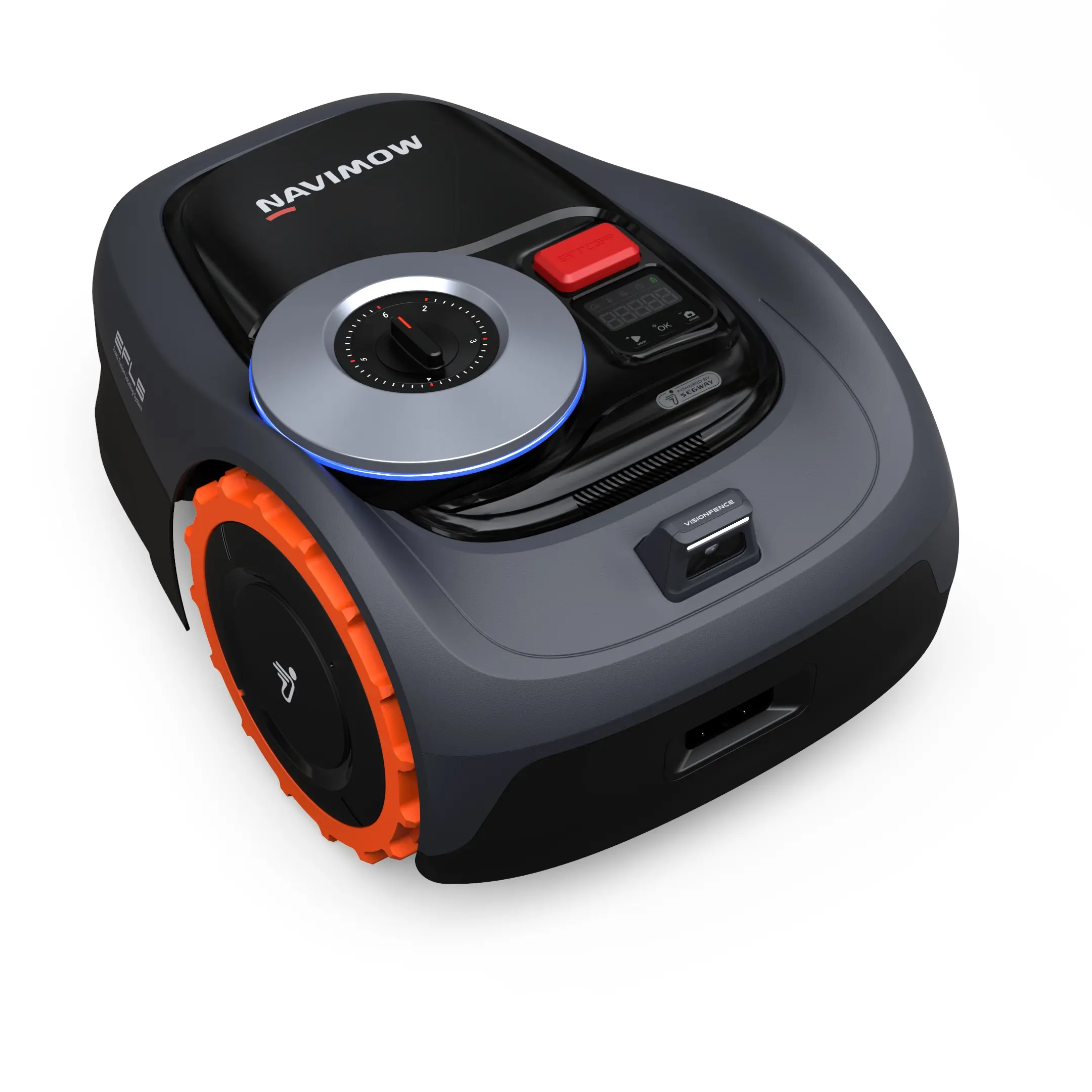 Segway Navimow i110N Robot Lawn Mower - Tools & Hardware Garden Tool, Perimeter Wire-Free, 0.25 Acre Coverage, RTK+Vision, AI-Assisted Mapping, Virtual Boundary, APP Control, 58dB(A) Quiet, Multi-Zone Management, Batteries, Power Supply, Ai Mapping, Robot