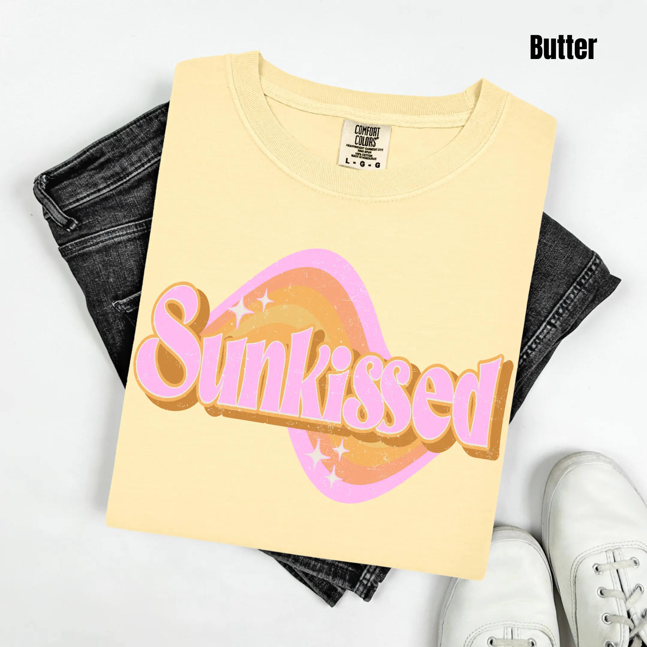 Retro Sunkissed Comfort Colors T-Shirt 'NLB'