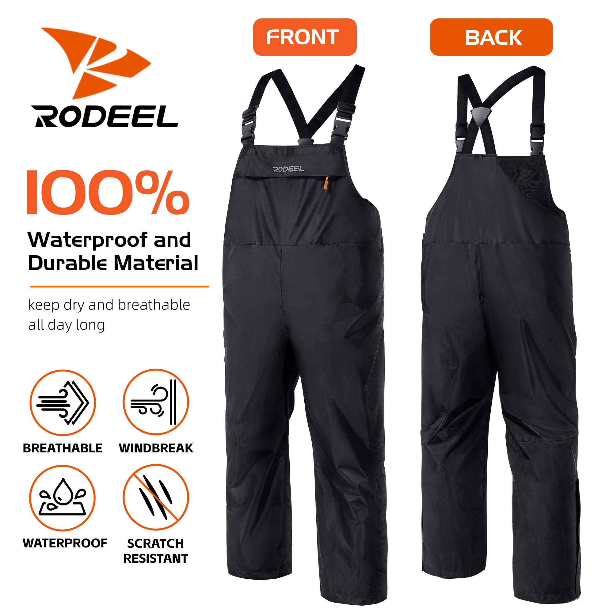 【RODEEL】717 Waterproof Bib Overalls Men Durable Rainwear with Adjustable Suspenders and Chest Pocket Relaxed Fit Pants Workwear for Outdoor Sports Hiking Fishing Boating Car Washing Construction Landscaping Gardening Workwear Menswear, Holiday Gift 【RODEEL】717 Waterproof Bib Overalls Men Durable Rainwear with Adjustable Suspenders and Chest Pocket Relaxed Fit Pants Workwear for Outdoor Sports Hiking Fishing Boating Car Washing Construction Landscaping Gardening Workwear Menswear, Holiday Gift