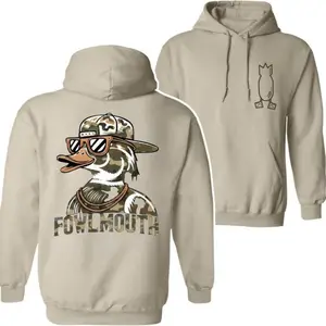 Fowlmouth Hunting Bomb Hoodie, Waterfowl Hunter Apparel Hoodie, Old School Wood Duck Graphic Pullover Hoodie, Vintage Duck Hunter Streetwear Gift Hoodie unknown pathfinder uniform urban apparel comfy s gangstalicious boondocks florida outfit
