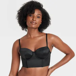 Women's Satin Lightly Lined Lingerie Corset - Auden