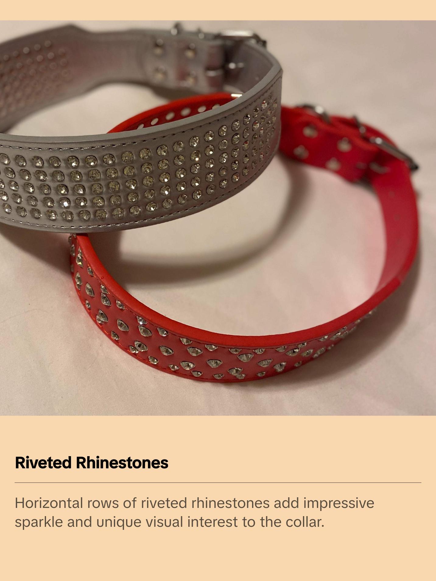 Red Bling Dog Collar