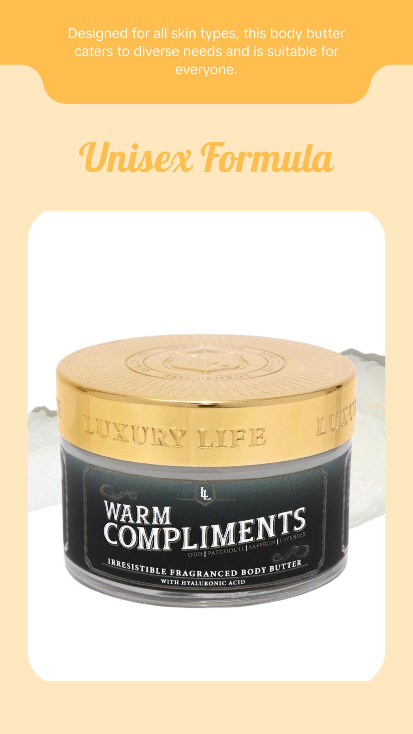 Luxury Life Warm Compliments Fragrance Body Butter Scent Cocoa