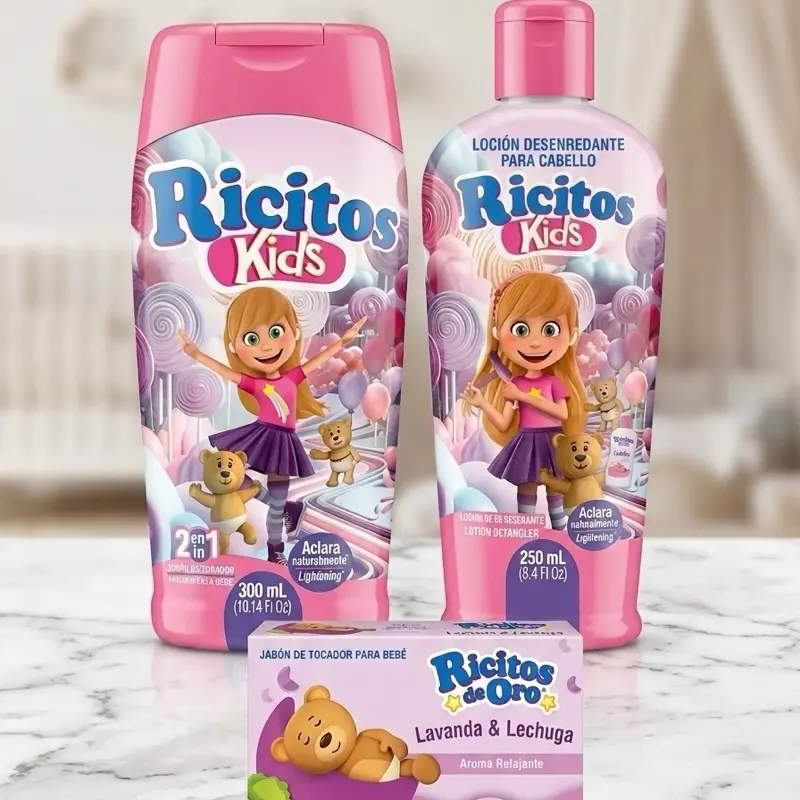 Ricitos Chamomile Detangling Hair Soap Shampoo, Haircare Cleanser with Nourishing, Hydrating Conditioner Benefits