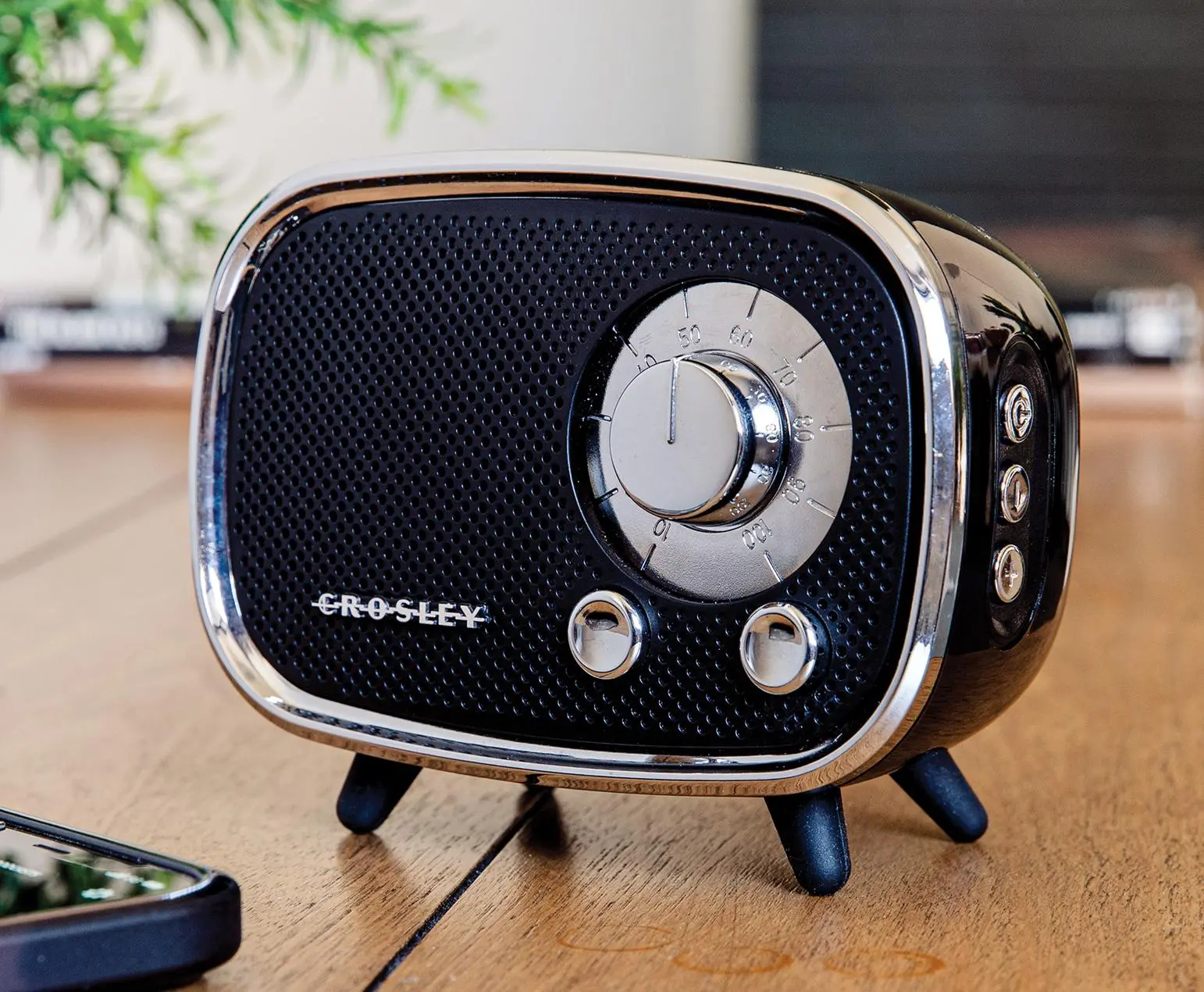 Rondo Retro Portable Bluetooth Speaker with Microphone, Rechargeable, Mid-Century Modern Rondo Retro Portable Bluetooth Speaker with Microphone, Rechargeable, Mid-Century Modern