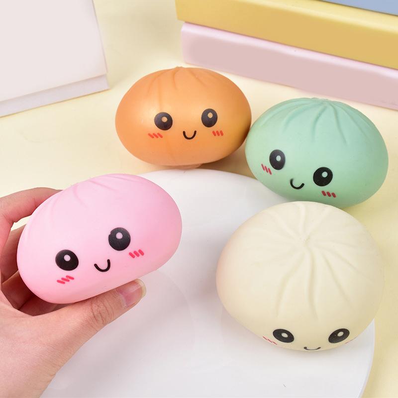Expressive Big Dumpling Squishy - Blind Box, Mysecret Bun Fidget Toy, Soft TPR Material, Stress Relief, Unboxing Surprise, Random Style per Pack.Valentine's Day and Easter gifts, suitable for children to exchange gifts