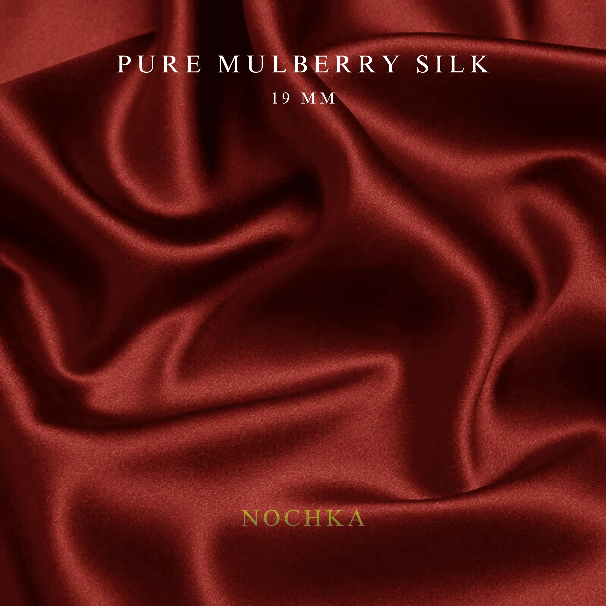 Merlot Red 100% Pure Mulberry Silk Fabric 19mm Cut-to-Size Silk Fabric
