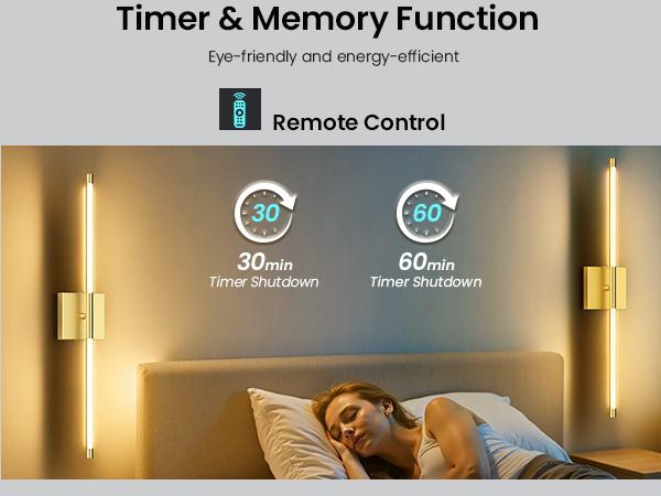 【Summervibes】Battery Operated Wall Lights Set of Two, 【Non-Removable Battery】10000mAH Rechargeable Wall Lamps with Remote Control, Dimmable Gold/Black LED Wireless Wall Sconces for Bedroom, Living Room, Hallway, Dining Room, 360° Rotate 3CCT