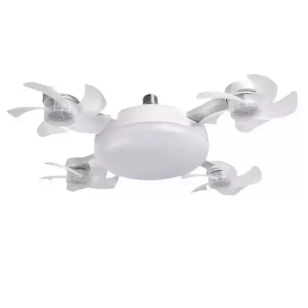 【Summer Sale Deals】2026 New E27 Socket Ceiling Fan Light - 2-in-1 Silent Motor LED Fan-Light with Remote Control, Energy-Saving Cooling & Lighting Combo for Home Bedroom, Dorm Rooms, Kitchens