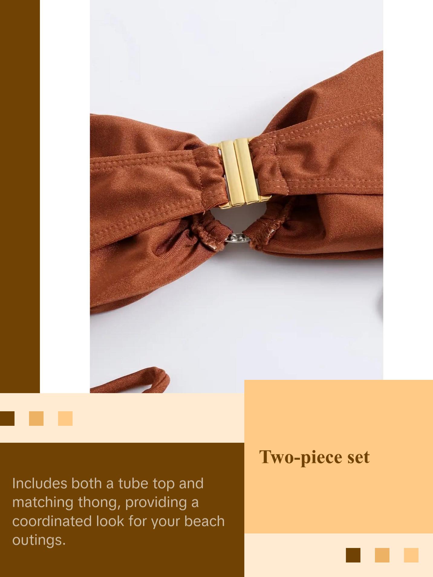 Strapless Tube Top Bikini Sets