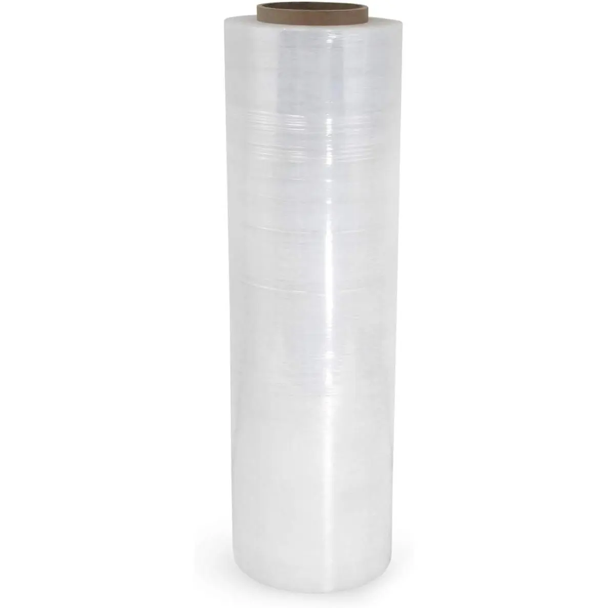 IDL Packaging 18" x 1500' Hand Stretch Wrap Roll of 80 Gauge, Clear (1 Roll) – Tear-Resistant Pallet Wrap Stretch Film – Extra Sticky Plastic Wrap for Moving and Shipping