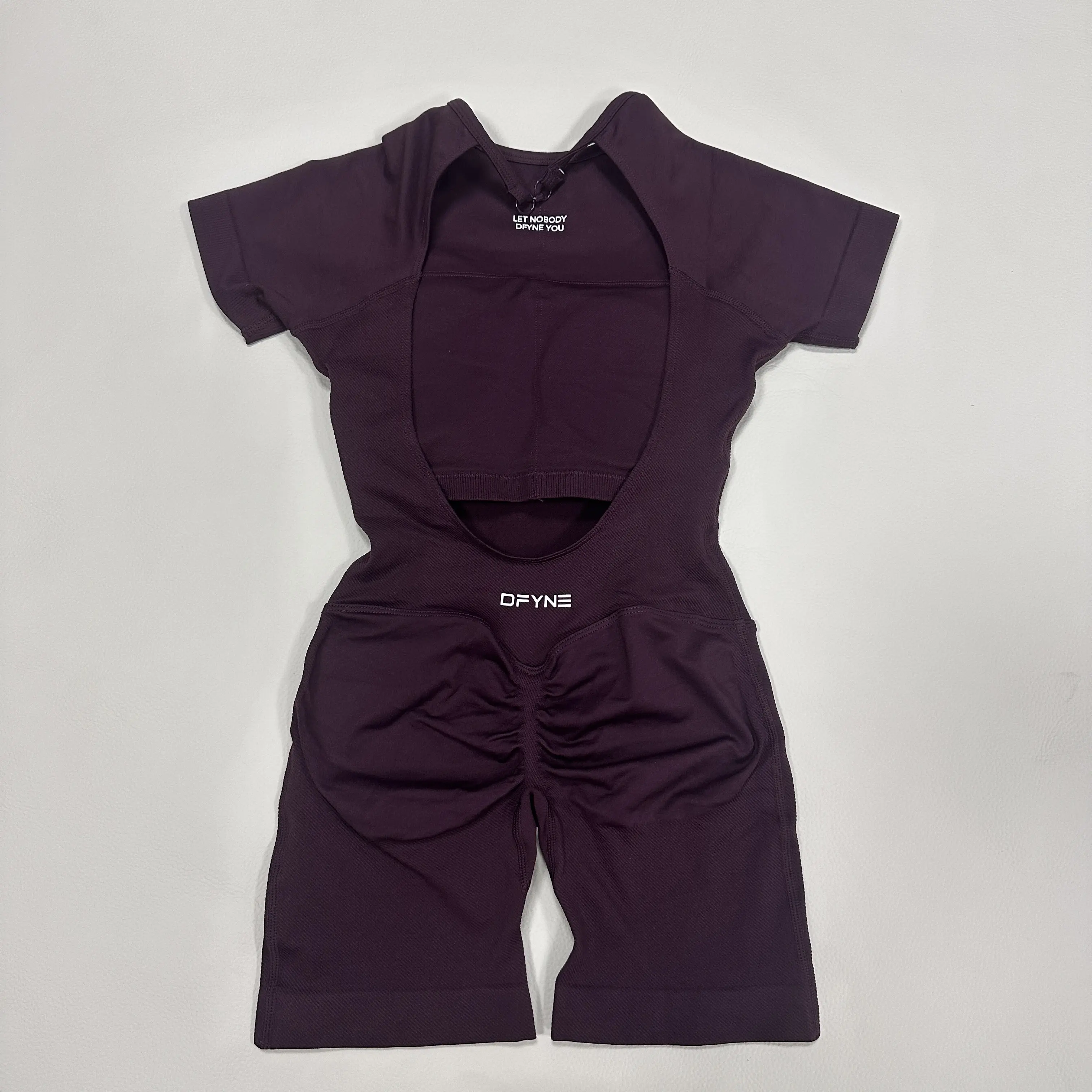 DFYNE One Piece Gym Romper – Tummy Control & Butt Lifting Activewear Bodysuit