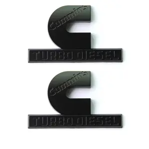Dodge RAM 2500 3500 Accessories 2006-2012 Diesel Hood Side Emblems 3D Raised Lettering 2PC Set L+R 4.5 in L 2.5 in H Challenger Charger Badge