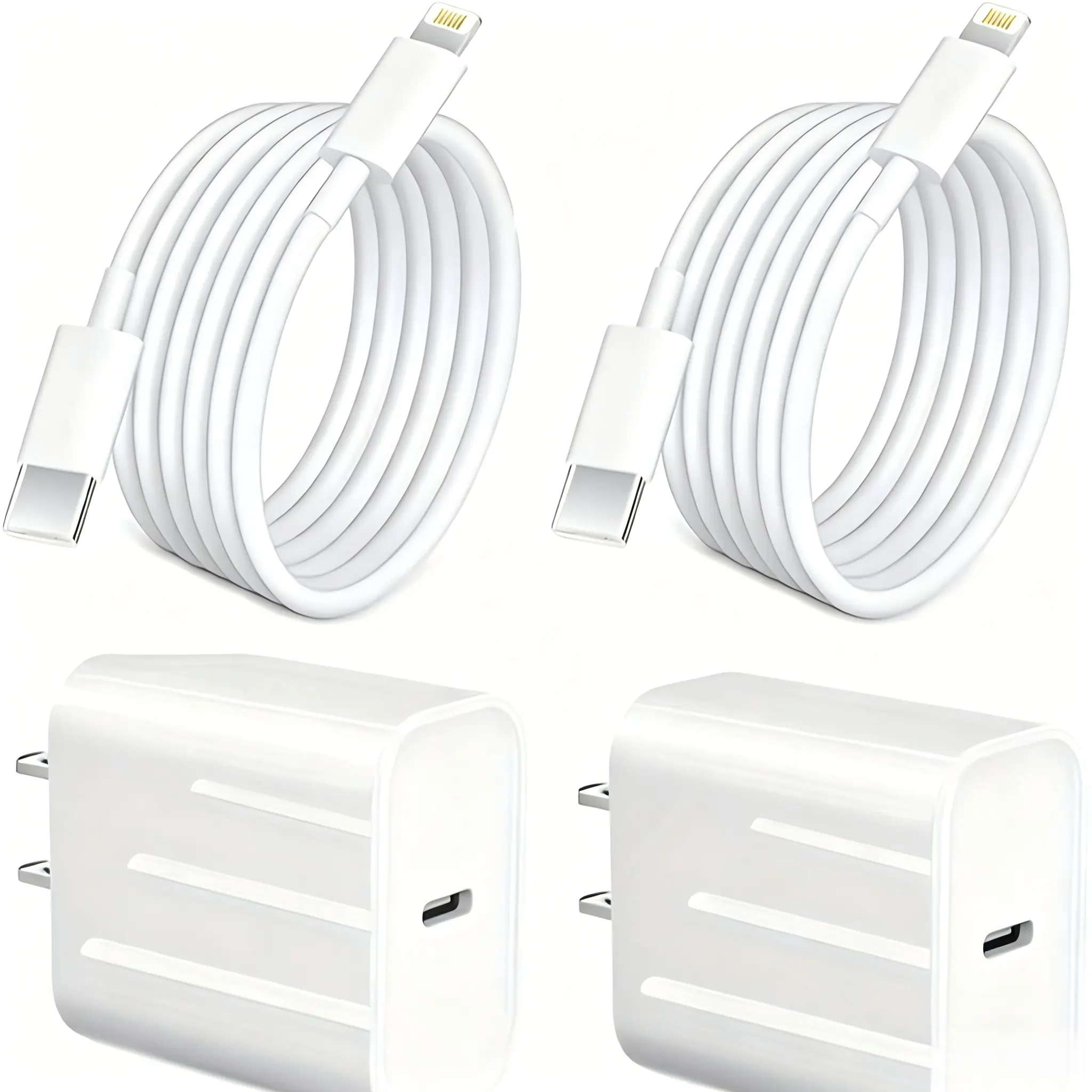 For iPhone 14 Charger Quick Charging, 20W USB-C Wall Charger With 6 Ft Fast Charging Cable For IPhone 14/13/12/11 Plus, IPad Lightning Connector Cellphone