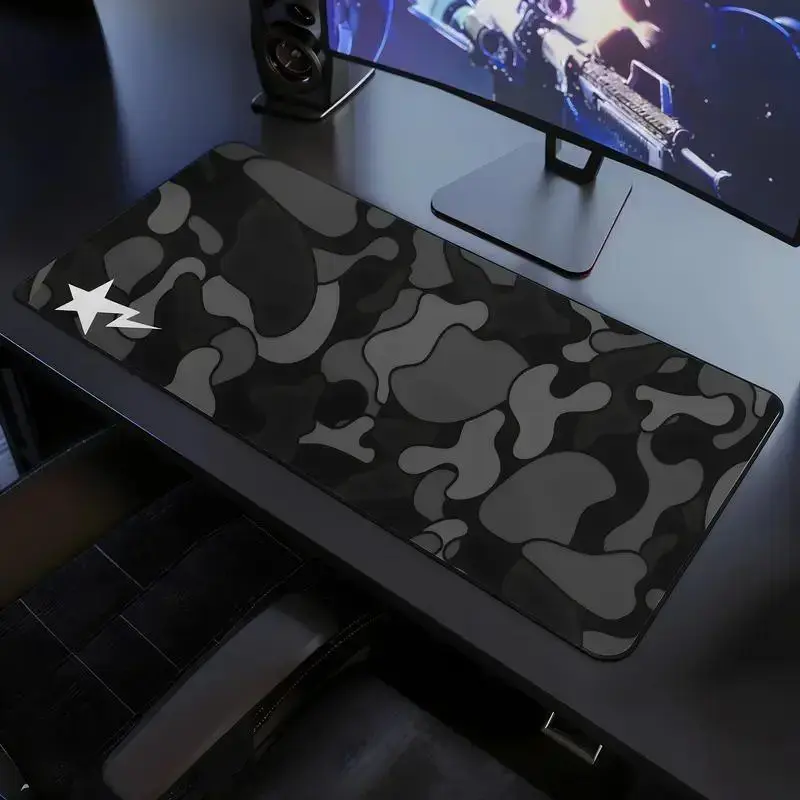 [FASTSHIPPING] Black Camo Extra Large Hypebeast Desk Mat Keyboard Mouse Pad | E-Sports Desk Mat | Desk Decor for Gamers | Boys' Rooms Gift large mousepad | gaming room accessories