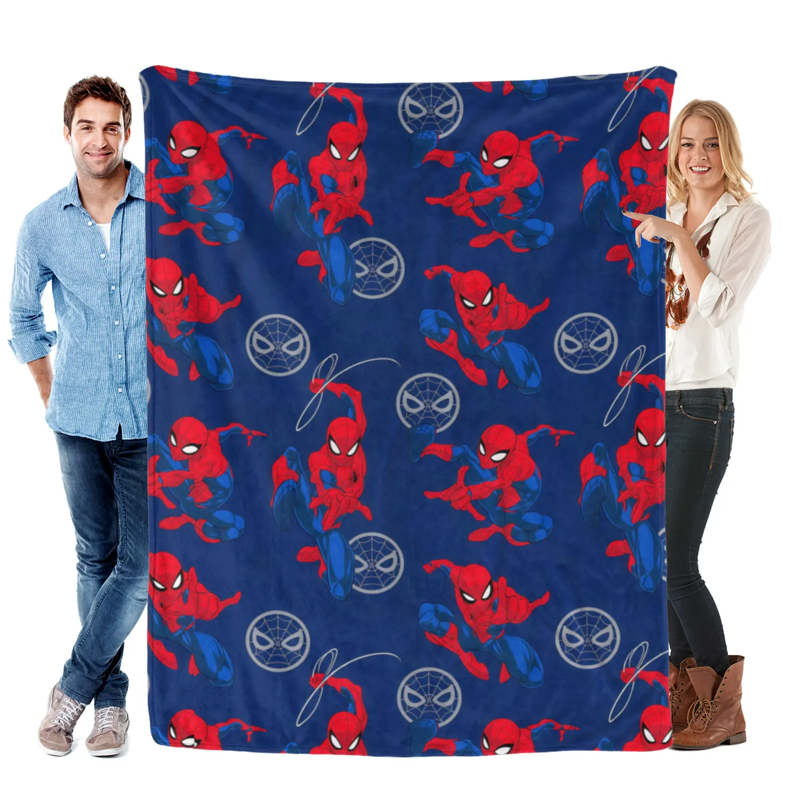 Marvel Spider Man Flannel Blanket, Ultra Soft Fleece, Lightweight And Skin Friendly, Cool Home Decor For Couch