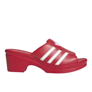 adidas Womens Lotta Volkova Trefoil Mules Casual - Red