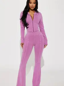 Need Me Vintage Wash Pant Set - Orchid