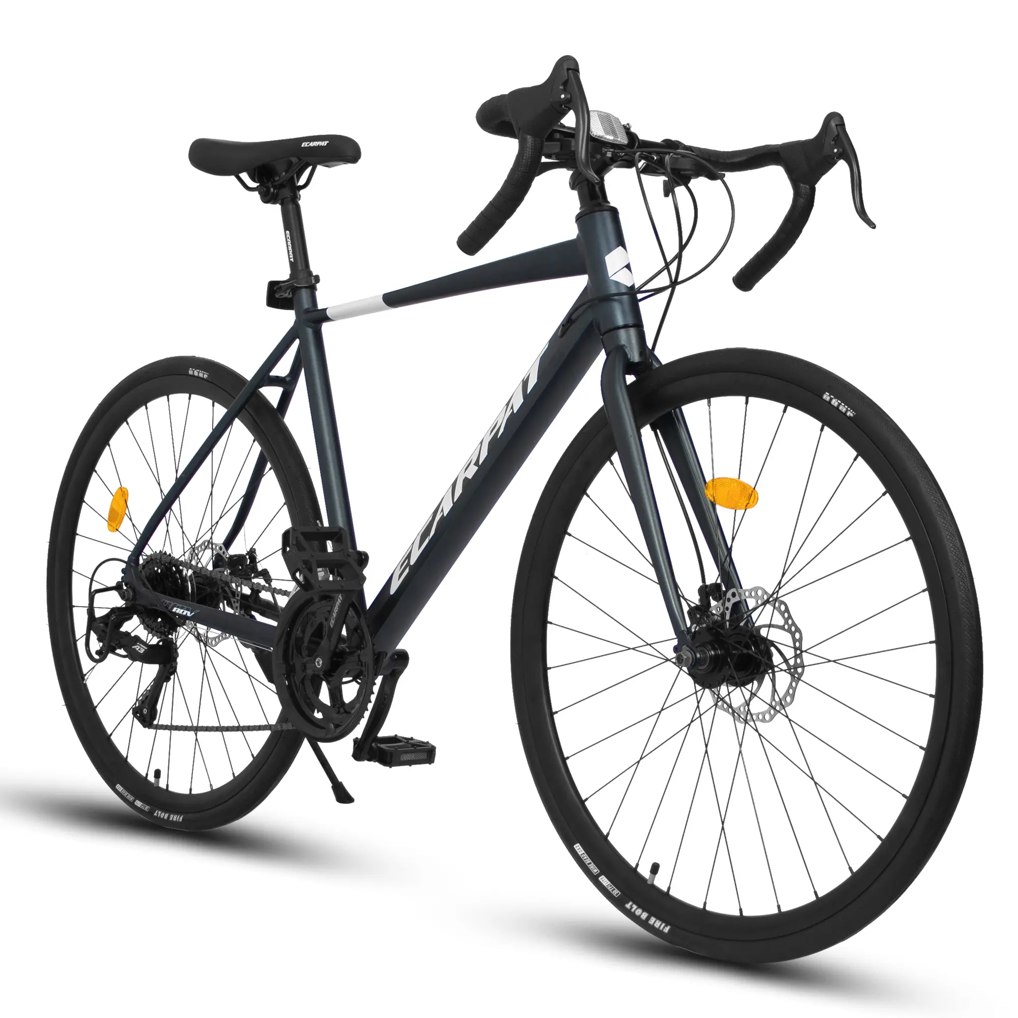A28320R 700Cx28 Cycling Bike, Lightweight Aluminum Frame, Disc Brakes, 16-Speed, Fast Acceleration, Reflective Accents Bike for Men and Women, Ideal for High-Intensity Riding, Reflective Accents Bikes