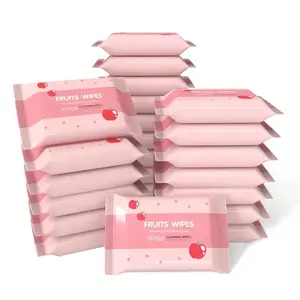 20 packs of wet wipes, individually wrapped, easy to carry, clean and remove dirt, affordable price, a must-have for girls when going out!