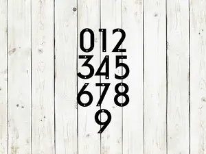 Custom House Number Metal Address Sign | Mountable Outdoor Plaque