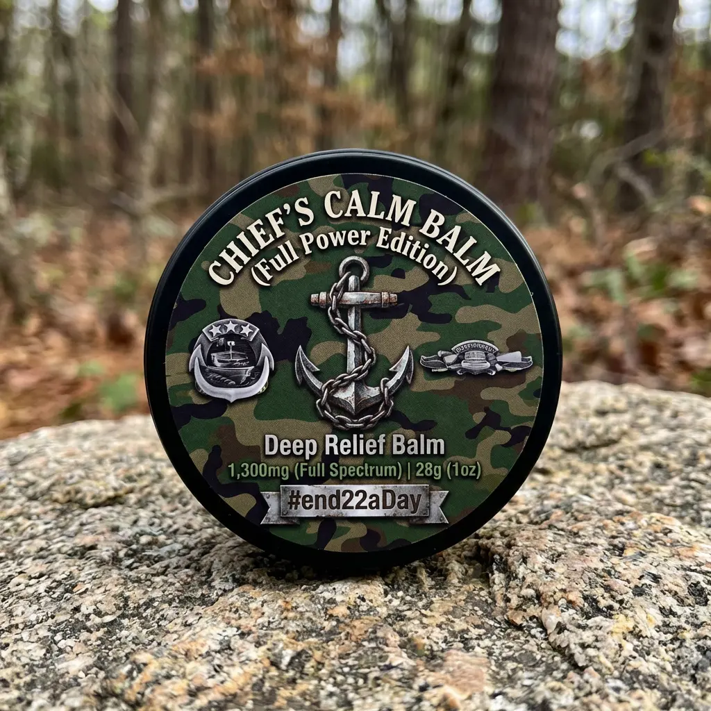 Calm Balm – Full-Spectrum Botanical Topical Salve with Terpenes – Sunnyside of Chief  - Hand-Crafted, Fast-Absorbing, Naturally Scented | For Skin Hydration & Wellness | 1oz (28g)