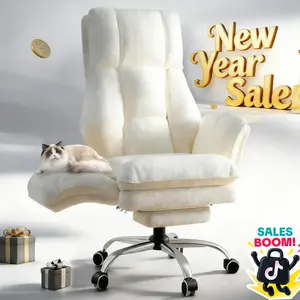 【New Year Sale】 Big and Tall Home Office Chair, Flip Armrests for Pets & Cross Legged Sitting, Executive Ergonomic Computer Gaming Chair with Foot Rest, Premium Tech Fabric Wide Seat Reclining Desk Chair