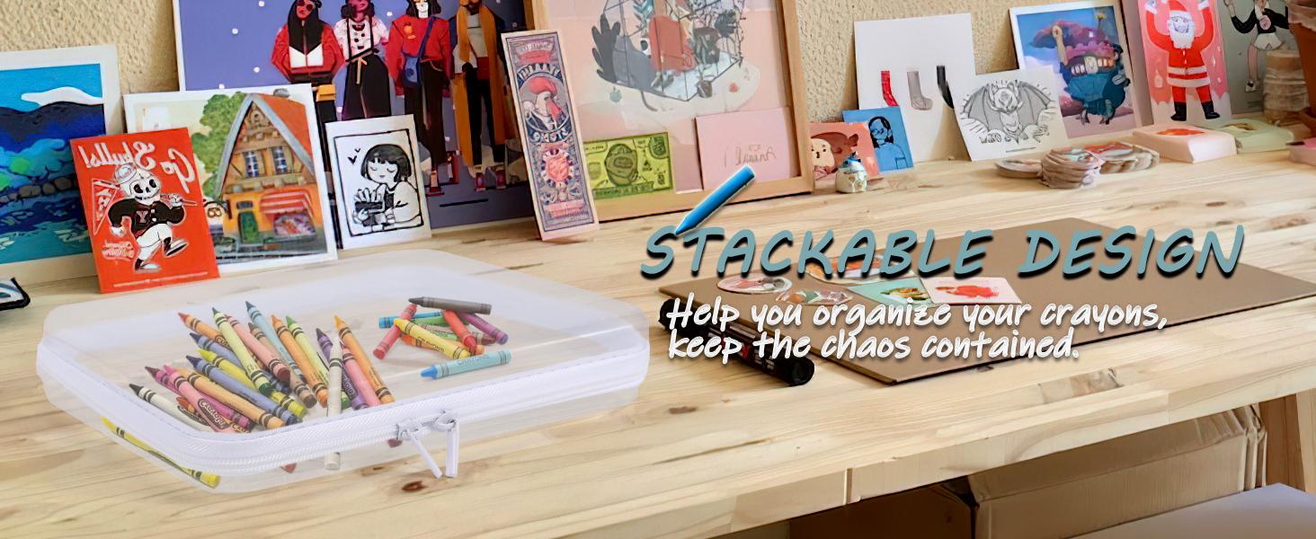 6 Pcs Clear Hard Zipper Case Hard Plastic Zipper Pouches Transparent Makeup Bag Pencil Pouches for Travel Snacks Christmas Trinket Storage Organizer Box(Clear,Three Sizes)