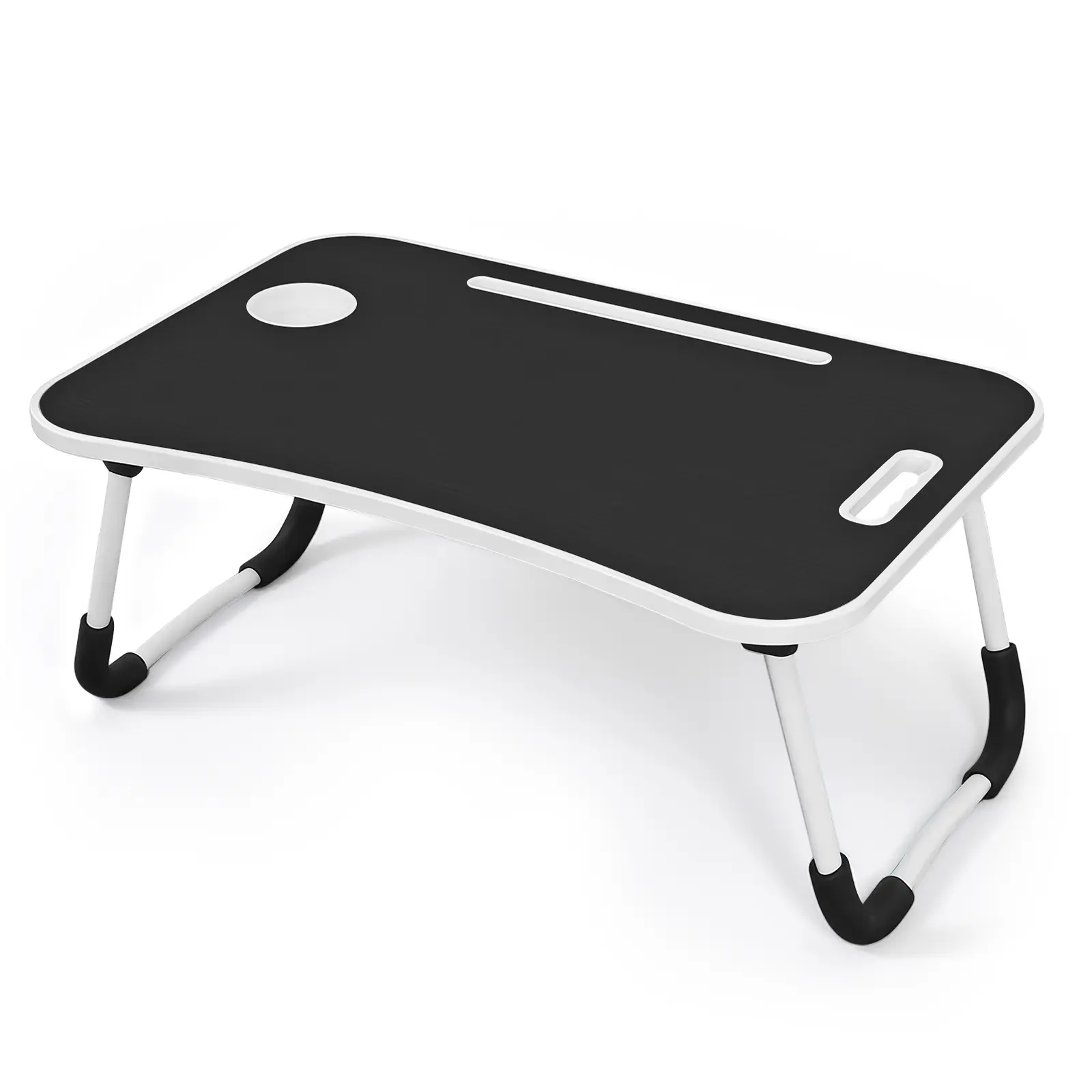 Sustainable Ultra Large Portable Laptop Bed Desk - Multi-Functional Home Organizer Tray with Cup Holder, Storage Drawer - Stable, Durable, Foldable Work Table for Bed, Sofa Use