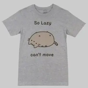 [Sale up to 30%] + [FREE SHIP] Pusheen The Cat So Lazy Can't Move Cute Adult T-Shirt, Unisex T-Shirt Cotton