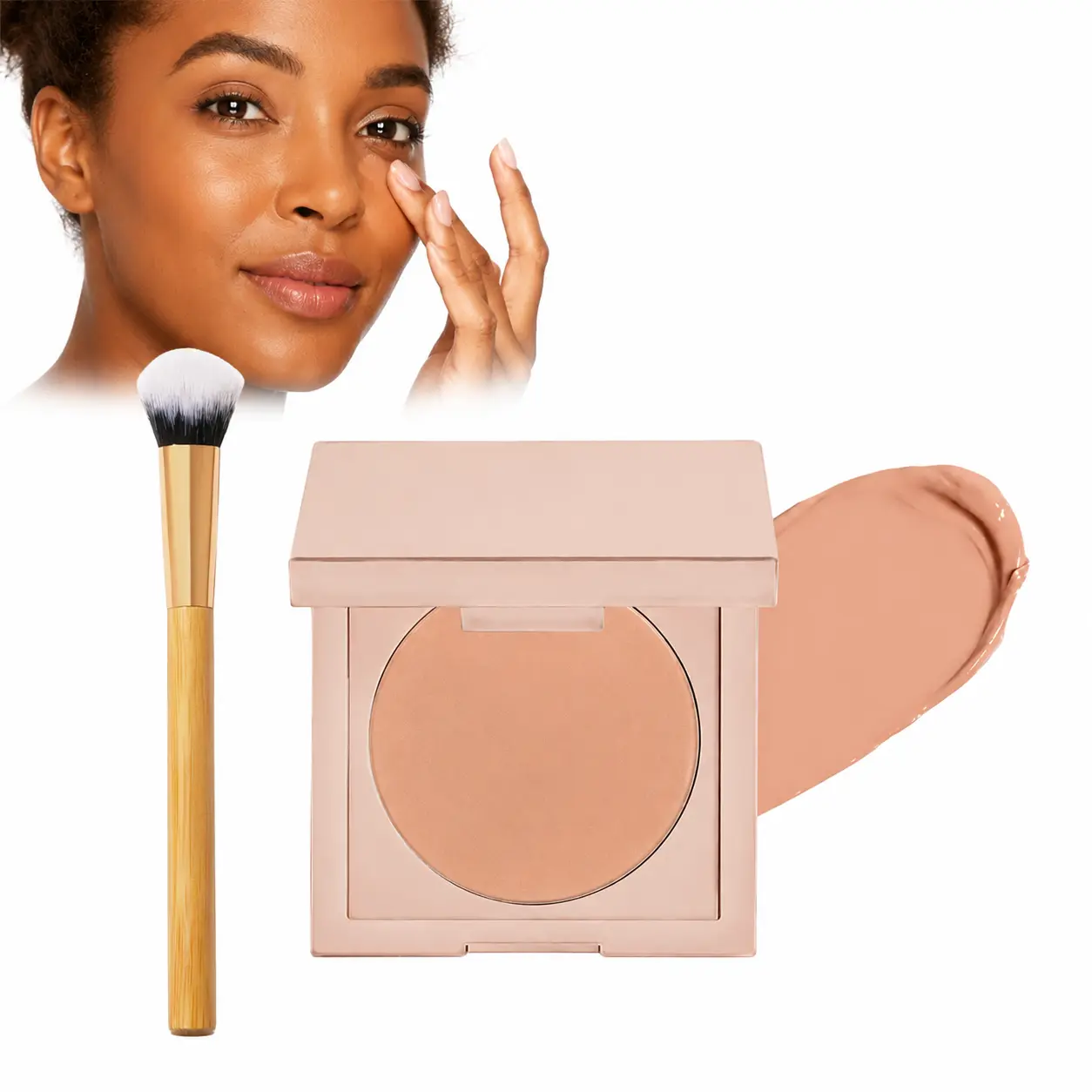 Under Eye Brightening Concealer, Colored Clay Undereye Corrector for Dark Circles, Creamy Color Correcting Concealer, Smooth & Blendable Eye Makeup for Women