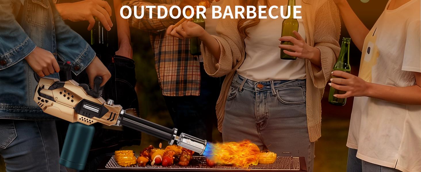 【FathersDayGift】ARTFLAMM Powerful Propane Torch , Kitchen Blow Torch Gun with Adjustable Flame, Detachable Cooking Torch for Searing Steak, Camping, BBQ, Welding (Tank Not Included) fathersdaygift