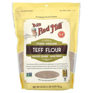Bob's Red Mill Teff Flour, Whole Grain, Gluten Free, 20 oz ( 567 g)