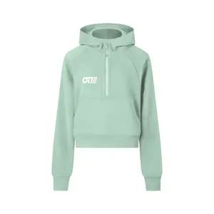 Cropped Half-Zip Hoodie