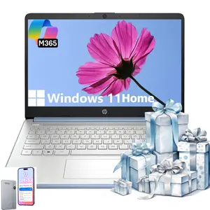 HP 2025 14" Compact Laptop | Intel N150 | Up to 16GB RAM, 256GB Storage | Win11 Home | Copilot AI | WiFi 6 | Office 365 | Bundle Accessory