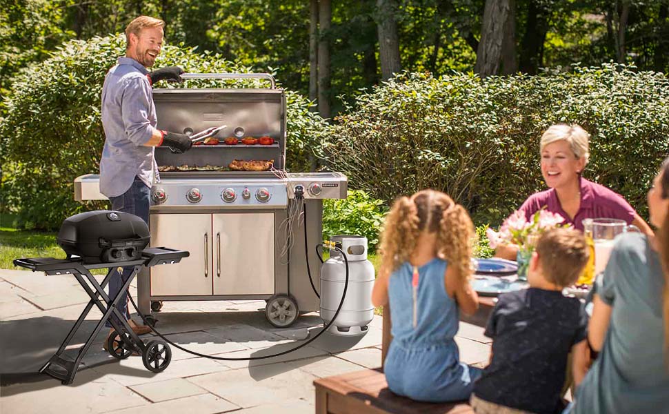 【Hot Picks】 Alloxity 2-Way Y Adapter – Quick Conversion from 1 lb to 20 lb for 5FT Hose/Soft Tube/Threaded Tubing, Perfect for Natural Gas Systems