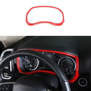 Stylish Bezel Dashboard Cover Trim Frame for 2018+ Dodge RAM, Automotive Car Interior Molding Accessory