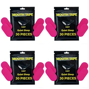 Mouth Tape for Sleep- Breathable Soft Cotton Material for Improved Sleep - Easy to Use - 30 Pcs Supply-Pink Snoring Relief Sticker Snoring Solution mouth tape