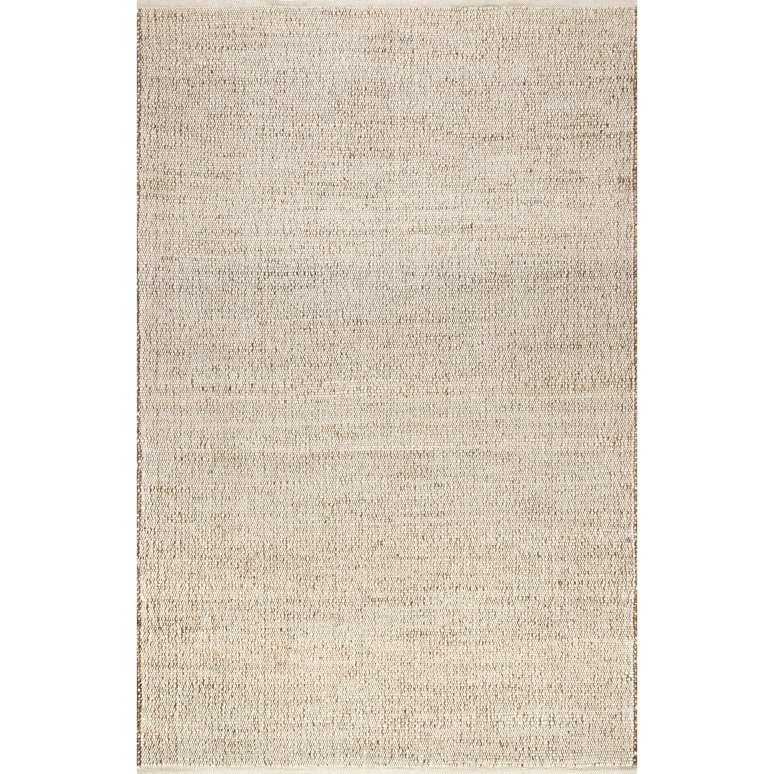 Elfriede Farmhouse Jute Blend Indoor Area Rug - Natural Fiber, Soft & Cozy Design, Living Room Mat, Farmhouse Kitchen Rug, Casual Room Decor