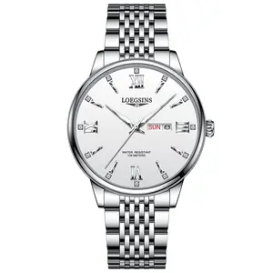 Official Genuine LOEGSINS Men’s Automatic Mechanical Watch – Stylish, Luminous, Waterproof, Multifunctional Business & Casual Wristwatch